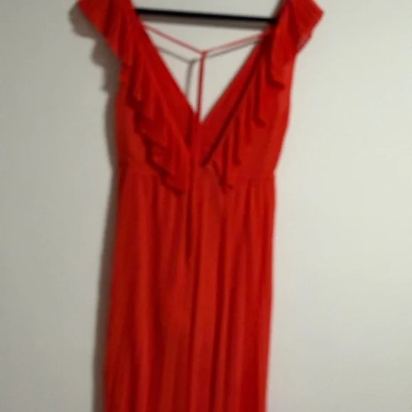Zara Vibrant Red Maxi Dress - Picture 14 of 16